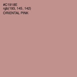 #C1918E - Oriental Pink Color Image