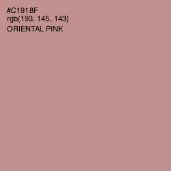 #C1918F - Oriental Pink Color Image
