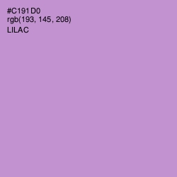 #C191D0 - Lilac Color Image