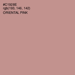 #C1928E - Oriental Pink Color Image