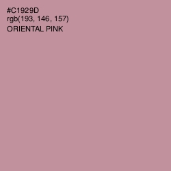 #C1929D - Oriental Pink Color Image