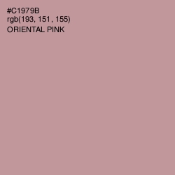 #C1979B - Oriental Pink Color Image