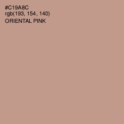 #C19A8C - Oriental Pink Color Image