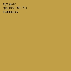 #C19F47 - Tussock Color Image