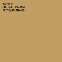 #C19F64 - Antique Brass Color Image