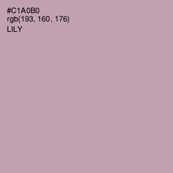 #C1A0B0 - Lily Color Image