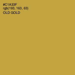 #C1A33F - Old Gold Color Image