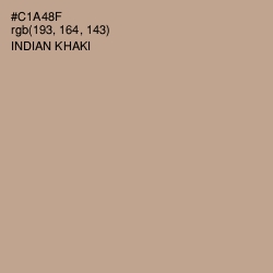 #C1A48F - Indian Khaki Color Image