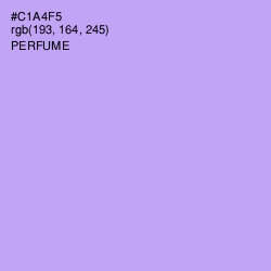 #C1A4F5 - Perfume Color Image