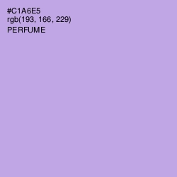 #C1A6E5 - Perfume Color Image