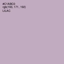 #C1ABC0 - Lilac Color Image