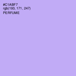 #C1ABF7 - Perfume Color Image