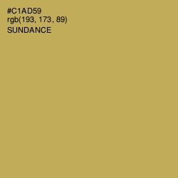#C1AD59 - Sundance Color Image