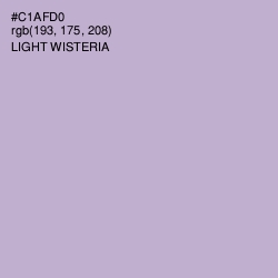 #C1AFD0 - Light Wisteria Color Image