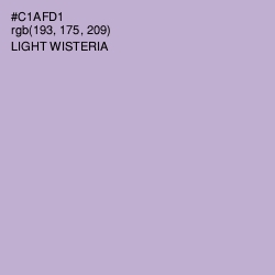 #C1AFD1 - Light Wisteria Color Image