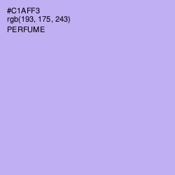 #C1AFF3 - Perfume Color Image