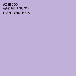 #C1B0D9 - Light Wisteria Color Image