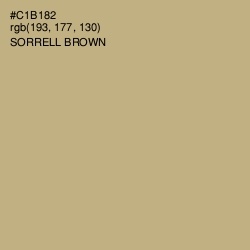 #C1B182 - Sorrell Brown Color Image