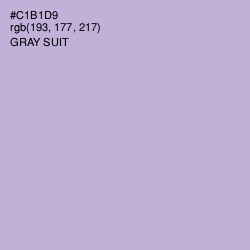 #C1B1D9 - Gray Suit Color Image