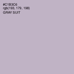 #C1B3C6 - Gray Suit Color Image