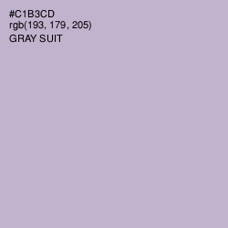 #C1B3CD - Gray Suit Color Image