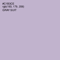 #C1B3CE - Gray Suit Color Image