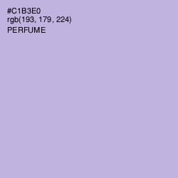 #C1B3E0 - Perfume Color Image