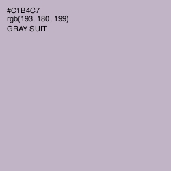 #C1B4C7 - Gray Suit Color Image