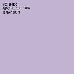 #C1B4D0 - Gray Suit Color Image