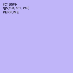 #C1B5F9 - Perfume Color Image