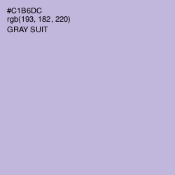 #C1B6DC - Gray Suit Color Image