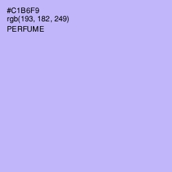 #C1B6F9 - Perfume Color Image