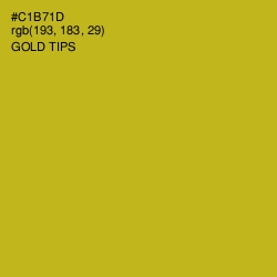 #C1B71D - Gold Tips Color Image