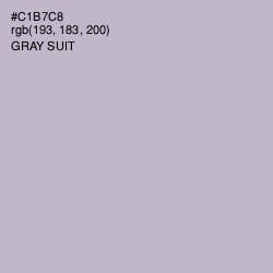 #C1B7C8 - Gray Suit Color Image