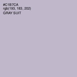 #C1B7CA - Gray Suit Color Image