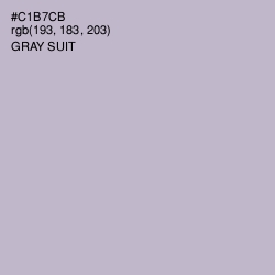 #C1B7CB - Gray Suit Color Image