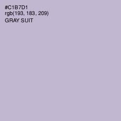 #C1B7D1 - Gray Suit Color Image