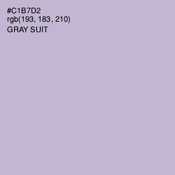 #C1B7D2 - Gray Suit Color Image