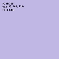 #C1B7E5 - Perfume Color Image