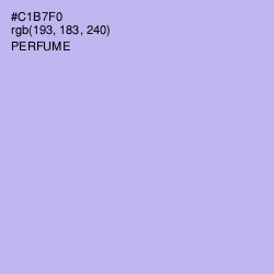 #C1B7F0 - Perfume Color Image