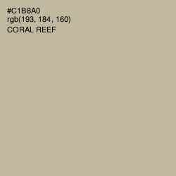 #C1B8A0 - Coral Reef Color Image