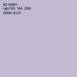 #C1B8D1 - Gray Suit Color Image