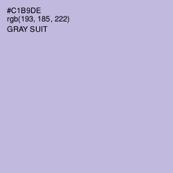 #C1B9DE - Gray Suit Color Image