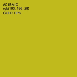 #C1BA1C - Gold Tips Color Image