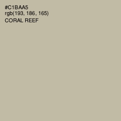 #C1BAA5 - Coral Reef Color Image