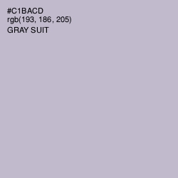 #C1BACD - Gray Suit Color Image