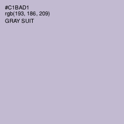 #C1BAD1 - Gray Suit Color Image