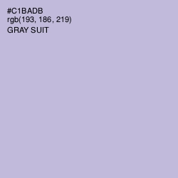#C1BADB - Gray Suit Color Image