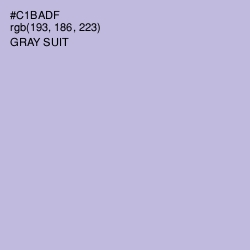 #C1BADF - Gray Suit Color Image