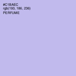 #C1BAEC - Perfume Color Image